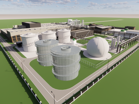 Industrial Scene -A33 Modello 3D