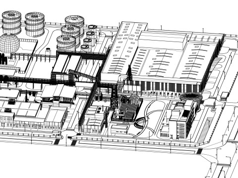 Industrial Scene -A33 Modello 3D