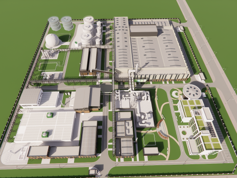 Industrial Scene -A33 Modello 3D