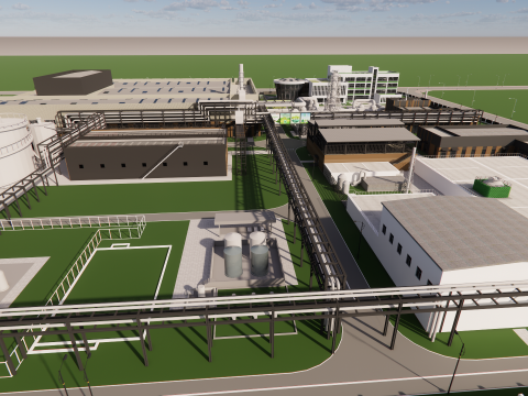 Industrial Scene -A33 Modello 3D