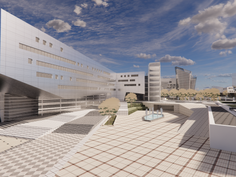 Modern City Block -A34 Model 3D