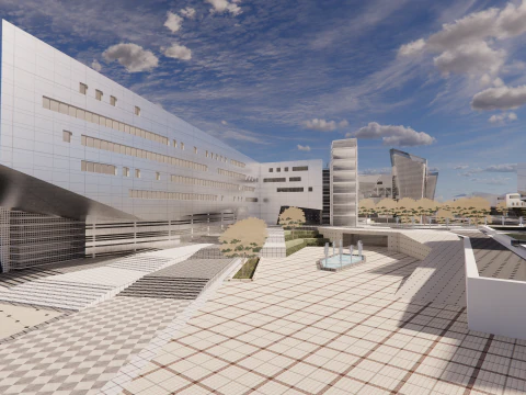 Modern City Block -A34 3D Model