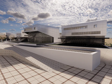 Modern City Block -A34 3D Model