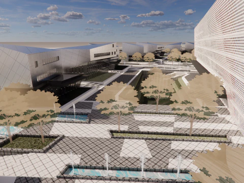 Modern City Block -A34 3D Model