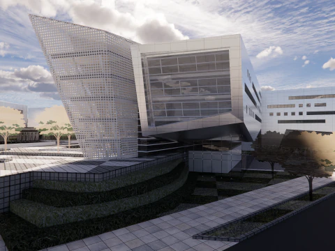 Modern City Block -A34 3D Model