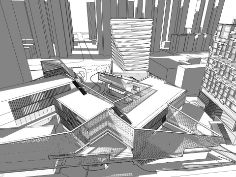 Modern City Block -A35 3D Модель