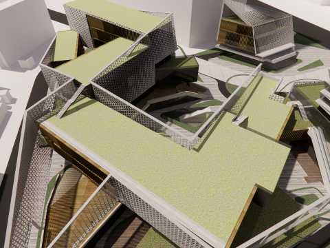 Modern City Block -A35 3D Модель