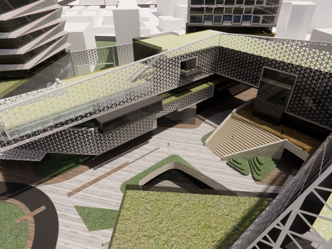 Modern City Block -A35 3D Модель