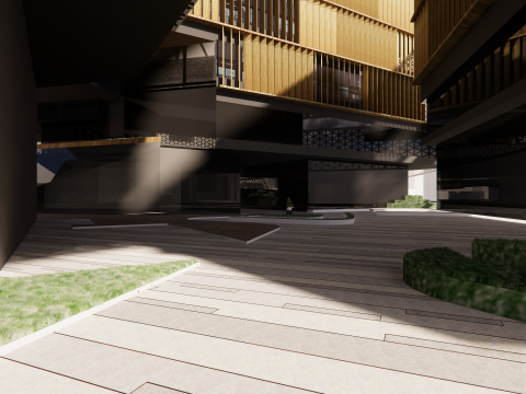 Modern City Block -A35 3D Модель