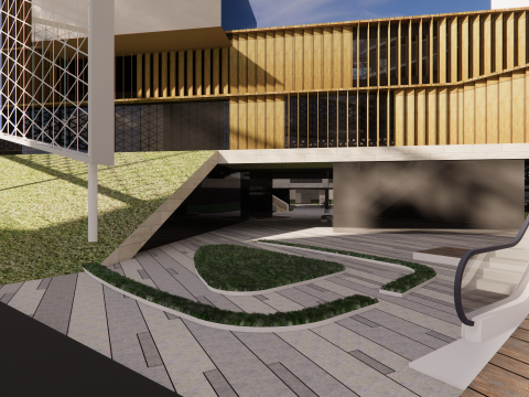 Modern City Block -A35 3D Модель