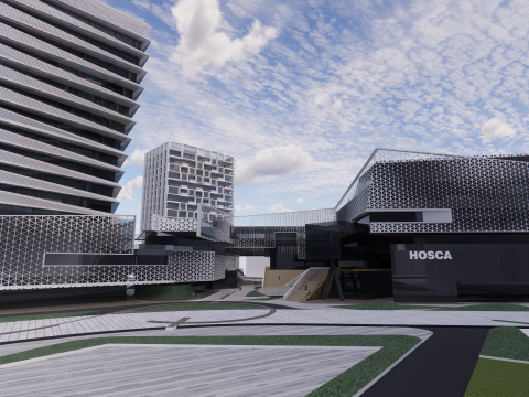 Modern City Block -A35 3D Модель