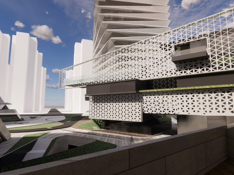 Modern City Block -A35 3D Модель