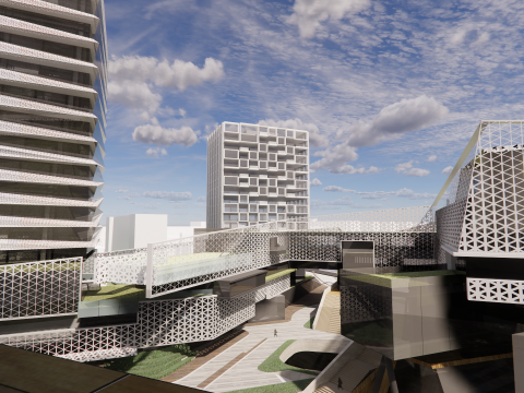 Modern City Block -A35 3D Модель