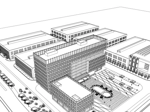 Industrial Scene -A37 3D Model