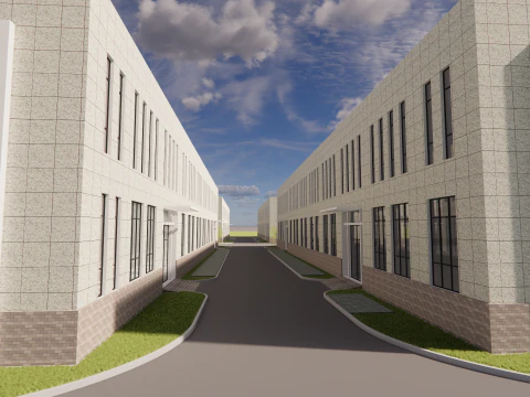 Industrial Scene -A37 3D Model