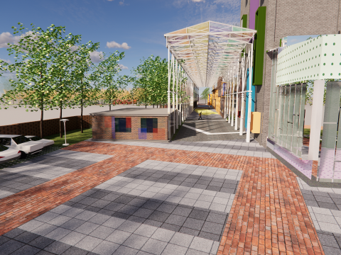 Modern City Block -A36 3D Model
