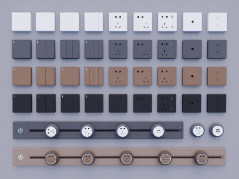 Switch and Outlet Collection-A1 3D Model