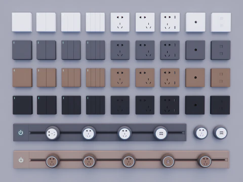 Switch and Outlet Collection-A1 3D Model