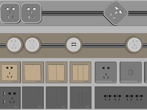Switch and Outlet Collection-A1 3D Model