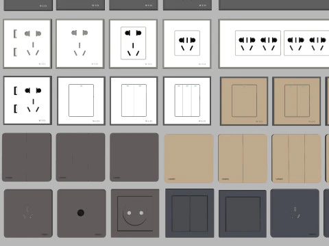 Switch and Outlet Collection-A1 3D Model