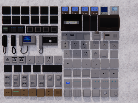 Switch and Outlet Collection-A4 3D Model