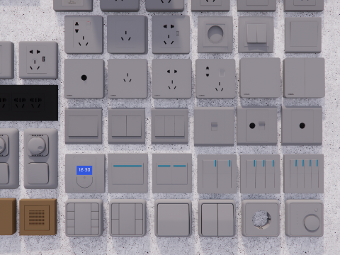 Switch and Outlet Collection-A4 3D Model