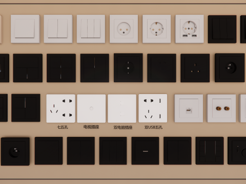 Switch and Outlet Collection-A5 3D Модель