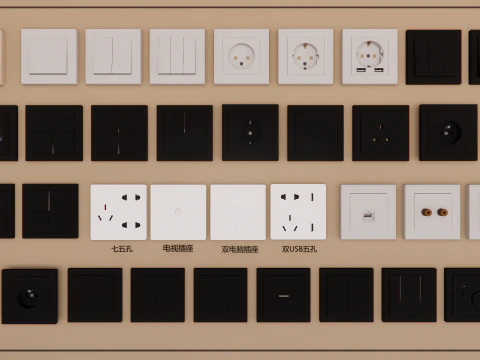 Switch and Outlet Collection-A5 3D Model