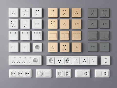 Switch and Outlet Collection-A8 3D Model