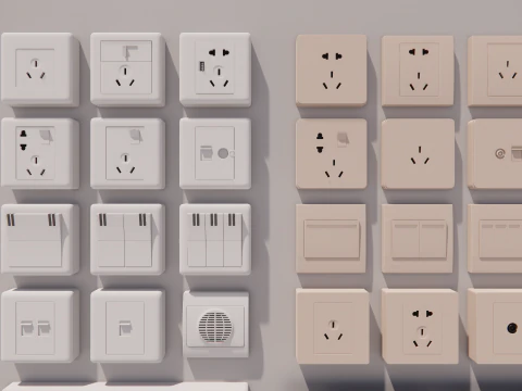 Switch and Outlet Collection-A8 3D Model