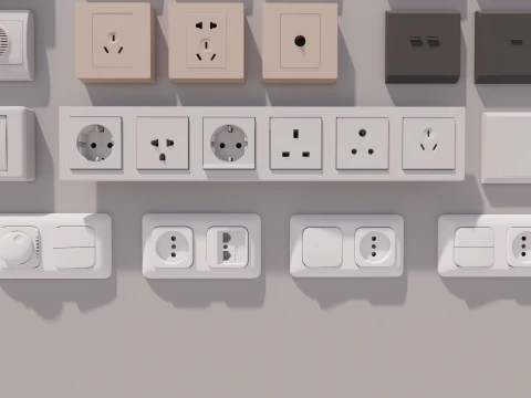 Switch and Outlet Collection-A8 3D Model