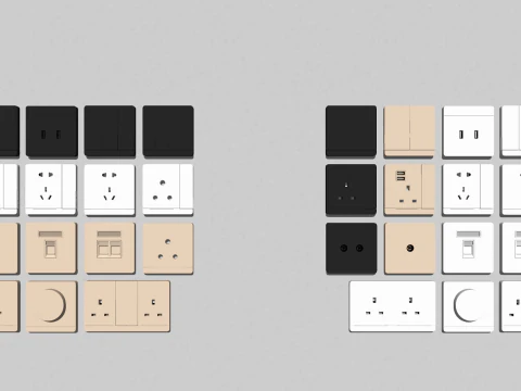 Switch and Outlet Collection-A9 3D Model