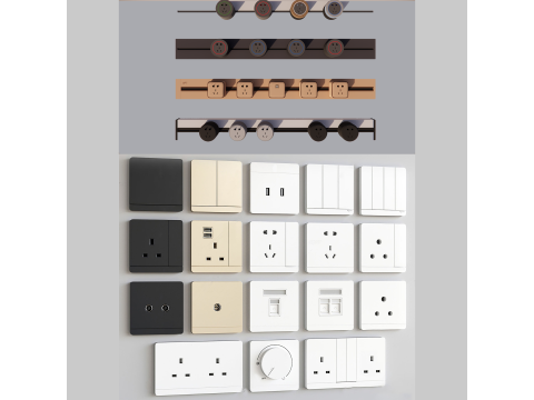 Switch and Outlet Collection-A9 3D Model