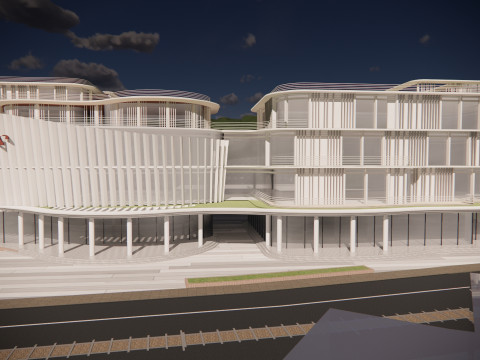 Homes and care center -A2 3D मॉडल