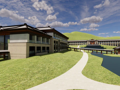 Lares e centro de atendimento -A3 Modelo 3D