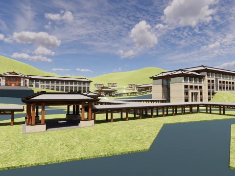 Lares e centro de atendimento -A3 Modelo 3D