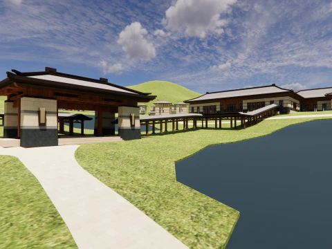 Lares e centro de atendimento -A3 Modelo 3D