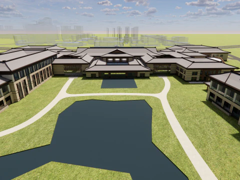 Lares e centro de atendimento -A3 Modelo 3D