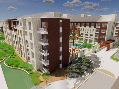 Homes and care center -A4 3D Model
