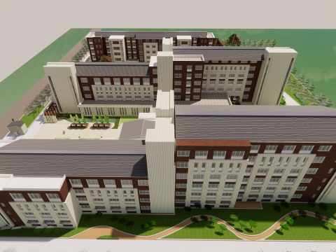 Homes and care center -A4 3D Model