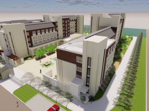 Homes and care center -A4 3D Model
