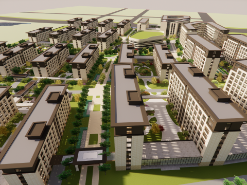 Homes and care center -A6 3D 模型