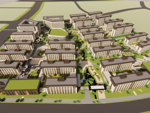 Homes and care center -A6 3D 모델