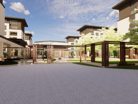 Homes and care center -A6 3D 모델