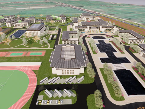 Domy i ośrodki opieki -A8 Model 3D