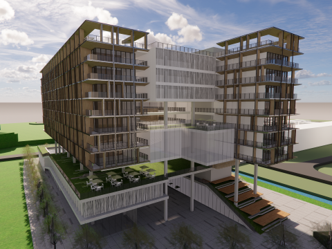 Homes and care center -A14 Model 3D