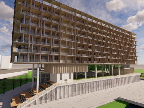 Homes and care center -A14 3D 모델