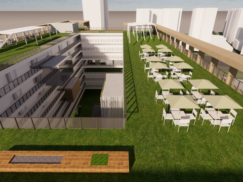 Homes and care center -A14 3D 모델