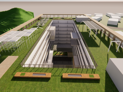 Homes and care center -A14 3D 모델