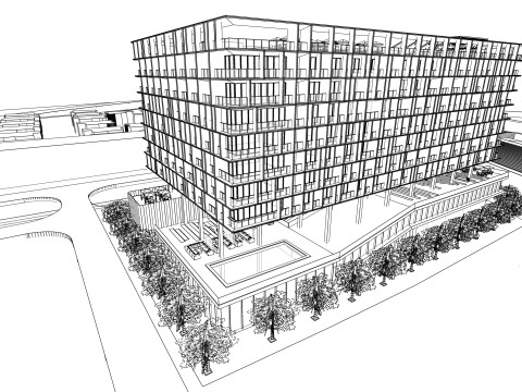 Homes and care center -A14 3D 모델